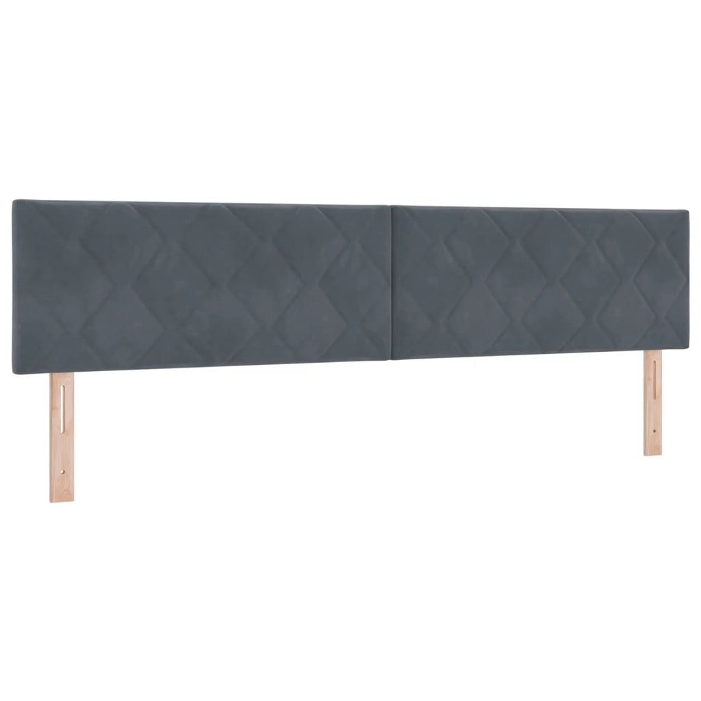 Letto con Contenitore Grigio Scuro 200 x 200 cm Velluto 3458890