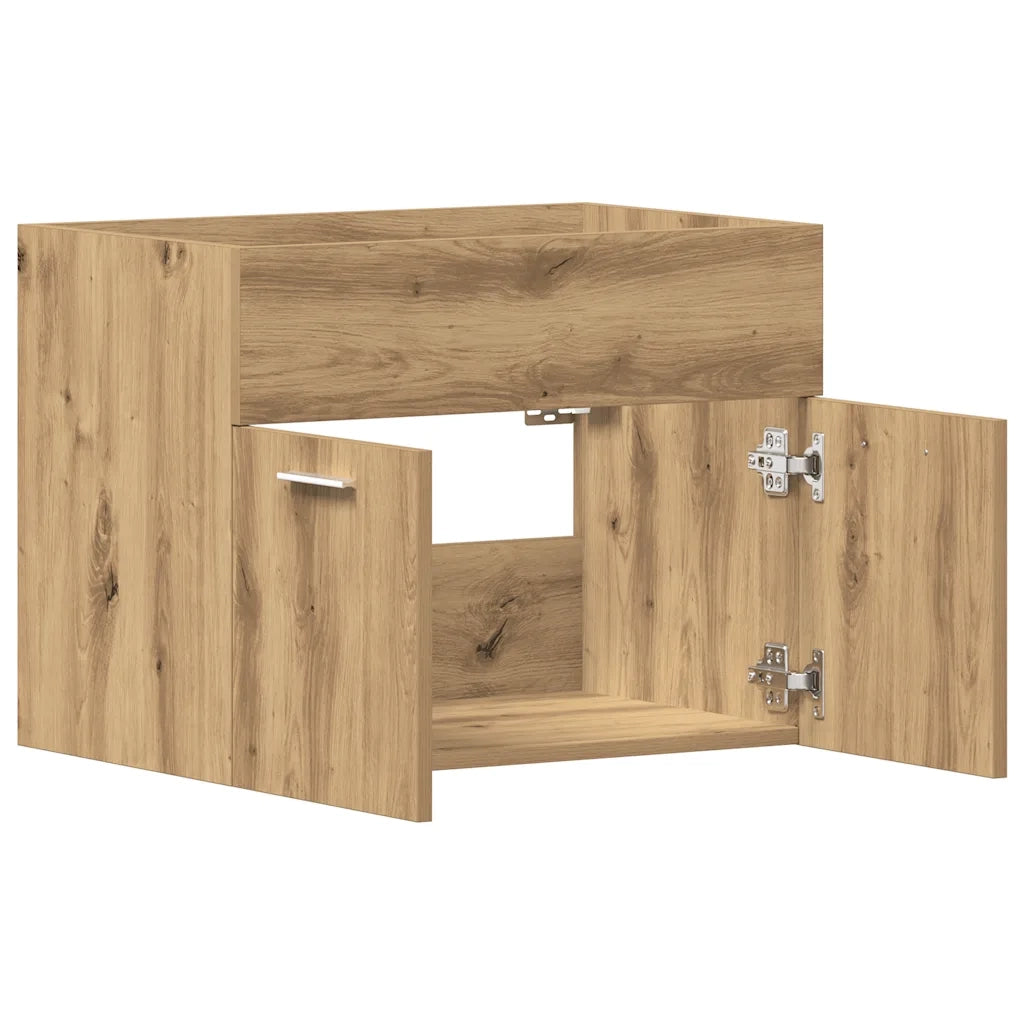 Mobile Lavabo | Armadio Lavabo Bagno Rovere Artigianale 60x38,5x46 cm Truciolato
