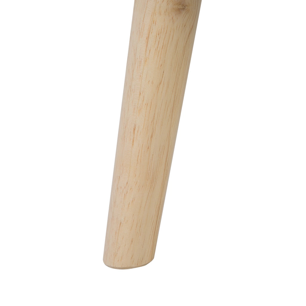 Poltrona grigio chiaro senza braccioli con sedia senza braccioli a trapuntatura verticale gambe in legno