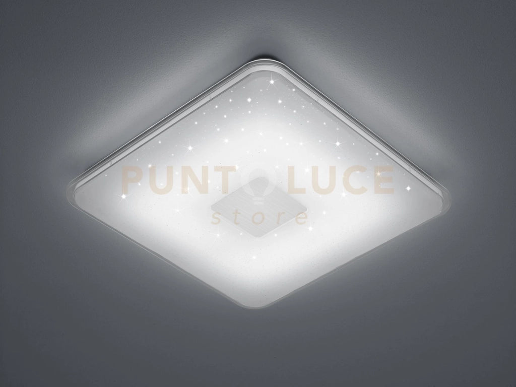 SAMURAI PLAFONIERA LED 21,5W 2400lm, 3000 - 5500K QUADRATA CON TELECOMANDO DIMMER + LUCE CALDA-FREDDA L. 42,5 CM