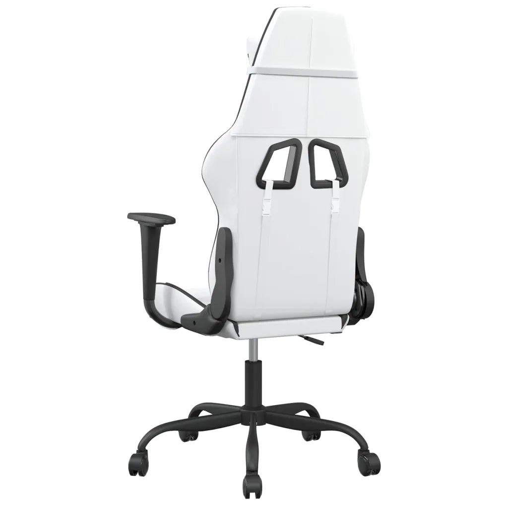 Sedia da Gaming | Sedia da e-sports Bianco e Nero in Similpelle