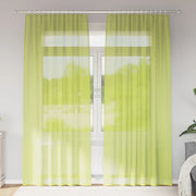 Tende in Voile con Tasche per Aste 2 pz Verde Mela 4102163
