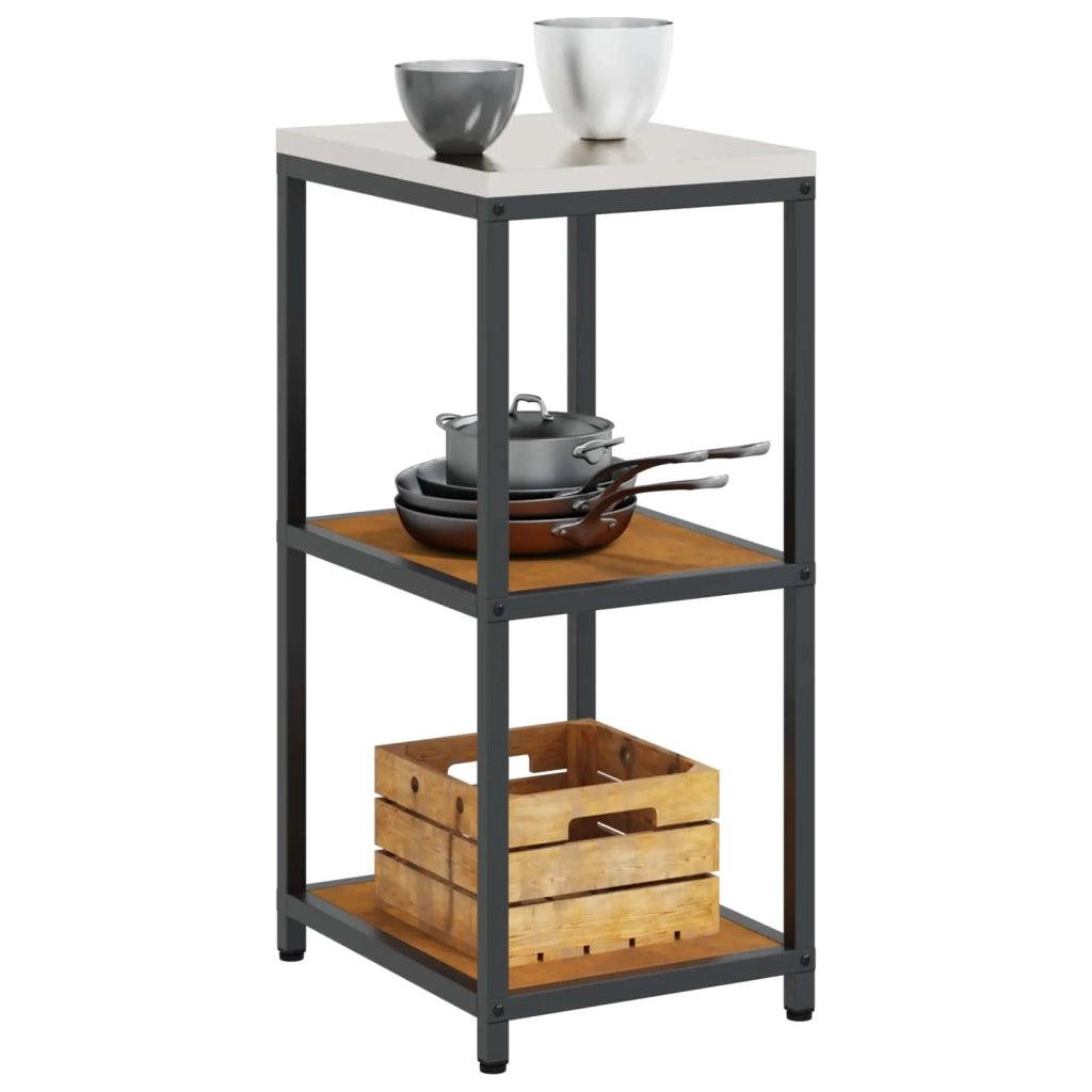 Pensile da cucina | Stoccaggio in cucina HATTEM Ruggine 40 x 50 x 92 cm Acciaio