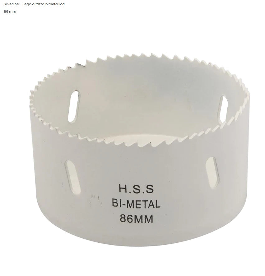 Fresa / Sega a tazza Silverline bimetallica multimateriale - 92 mm