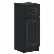 Mobiletto da Bagno UTRECHT Nero 30 x 31 x 77 cm 897706