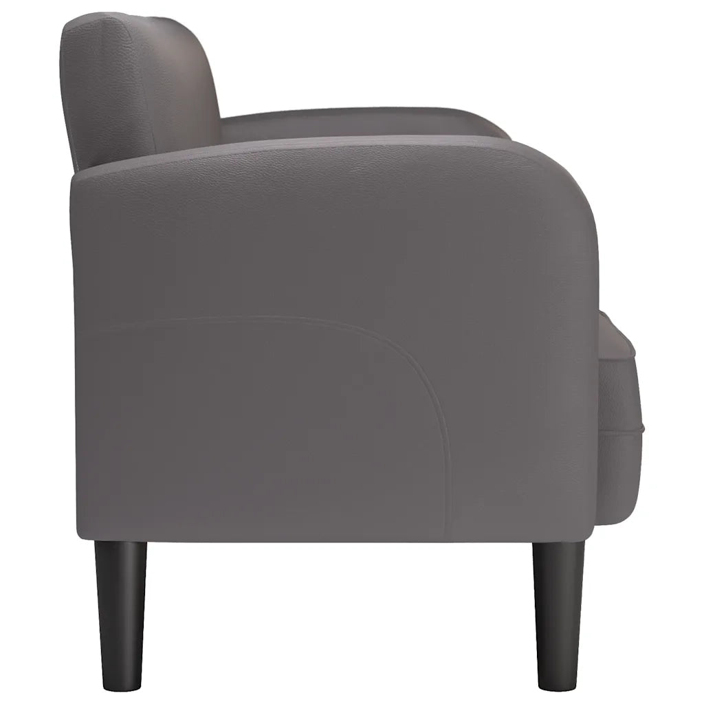 Divano Divanetto Grigio 110 cm in Similpelle 4100538