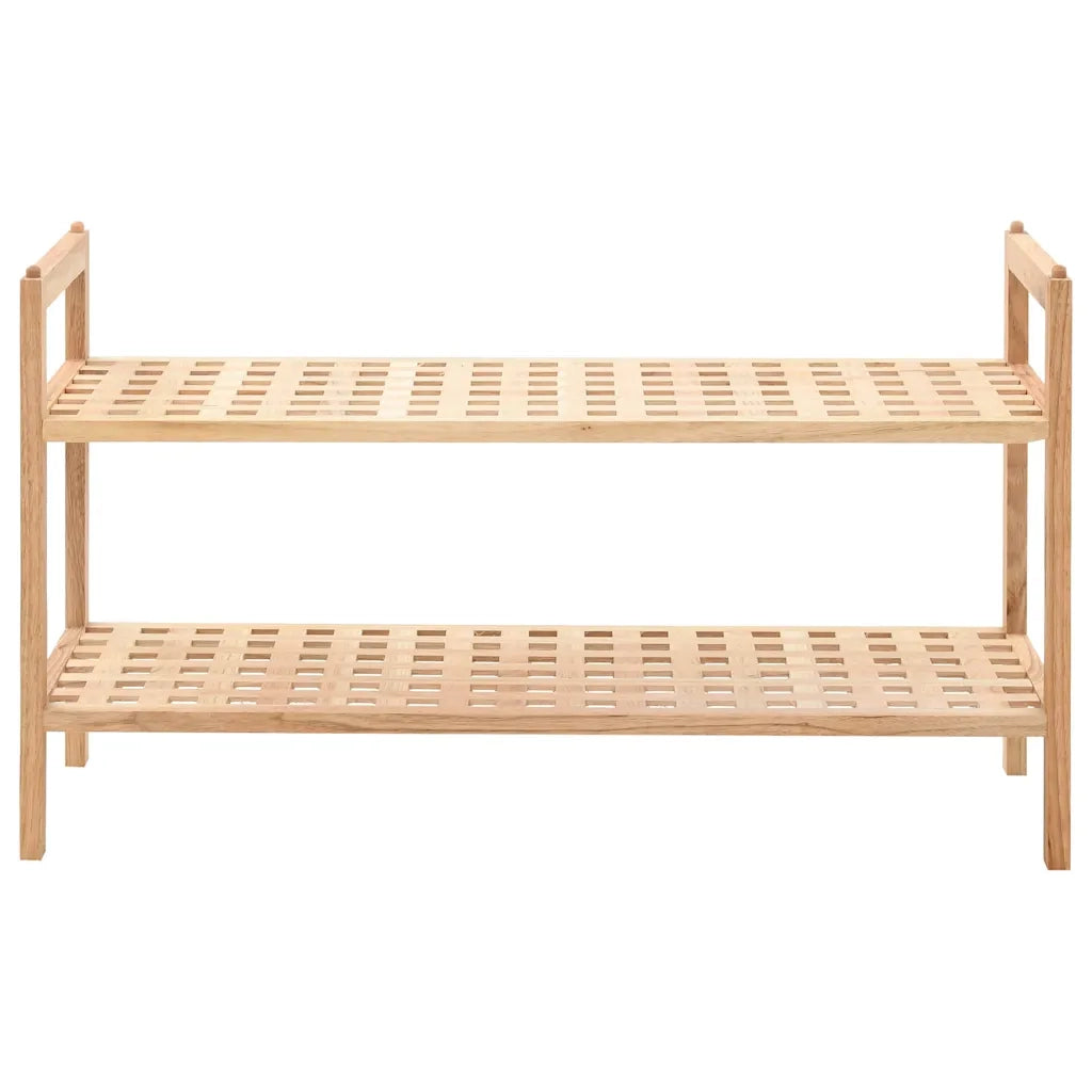 Scarpiera-Scaffale per scarpe in Legno Massello di Noce 69x26x40 cm