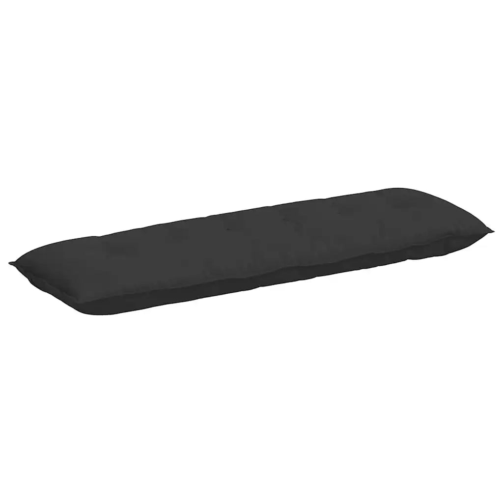 Cuscino per Schiena Nero 160 x 50 cm Tessuto in Microfibra 42014905