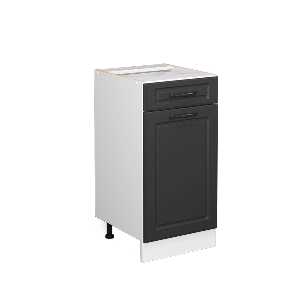 Vicco Mobiletto base per cucina Antracite casa di campagna 40 cm senza piano di lavoro