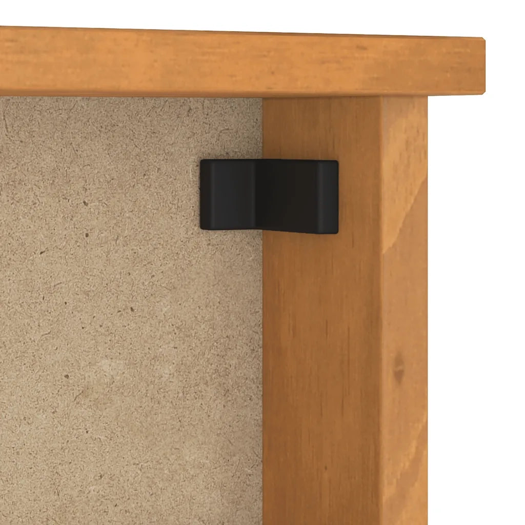 Appendiabiti da Parete SANDNES 87x12x35 cm in Legno di Pino 4010469
