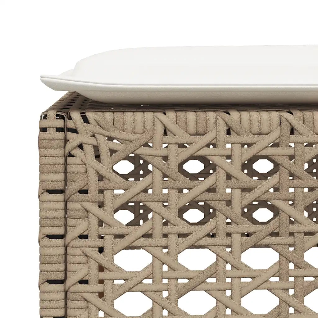 Set Divano da Giardino 8 pz con Cuscini Beige in Polyrattan 3261934