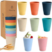 Set di bicchieri da drink, 8 pezzi 350 ml bicchieri di plastica PP, BPA-free, bicchieri di plastica riutilizzabili per adulti e bambini, bicchieri di caffè indeformabili senza manico, bicchieri di plastica per la cucina.