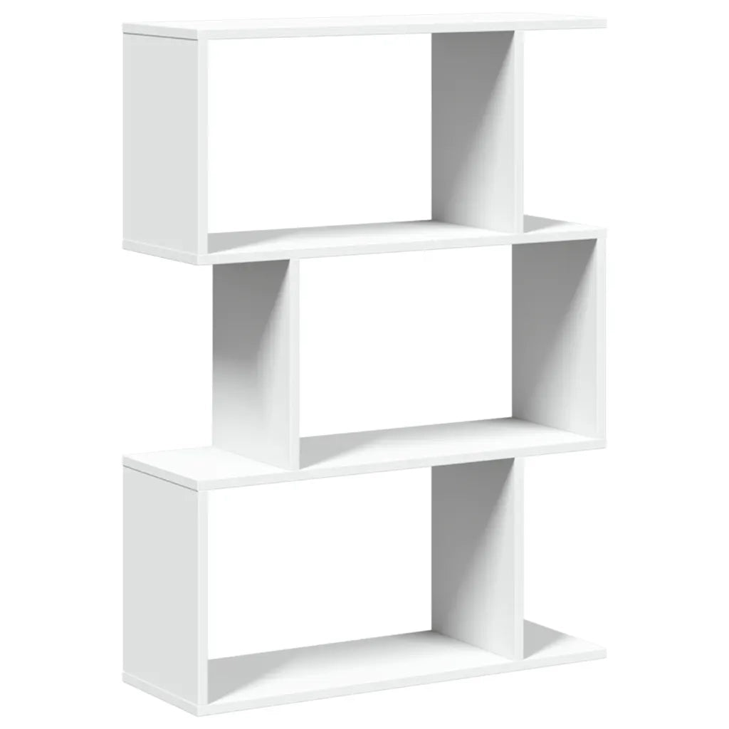 Libreria divisoria a 3 ripiani bianca 70x24x97 cm in legno ingegnerizzato 858111