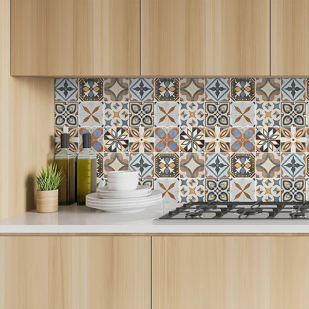 Set 10 Pannelli Adesivi Piastrelle per Muro Parete 30.5 cm Decorazione Mosaico