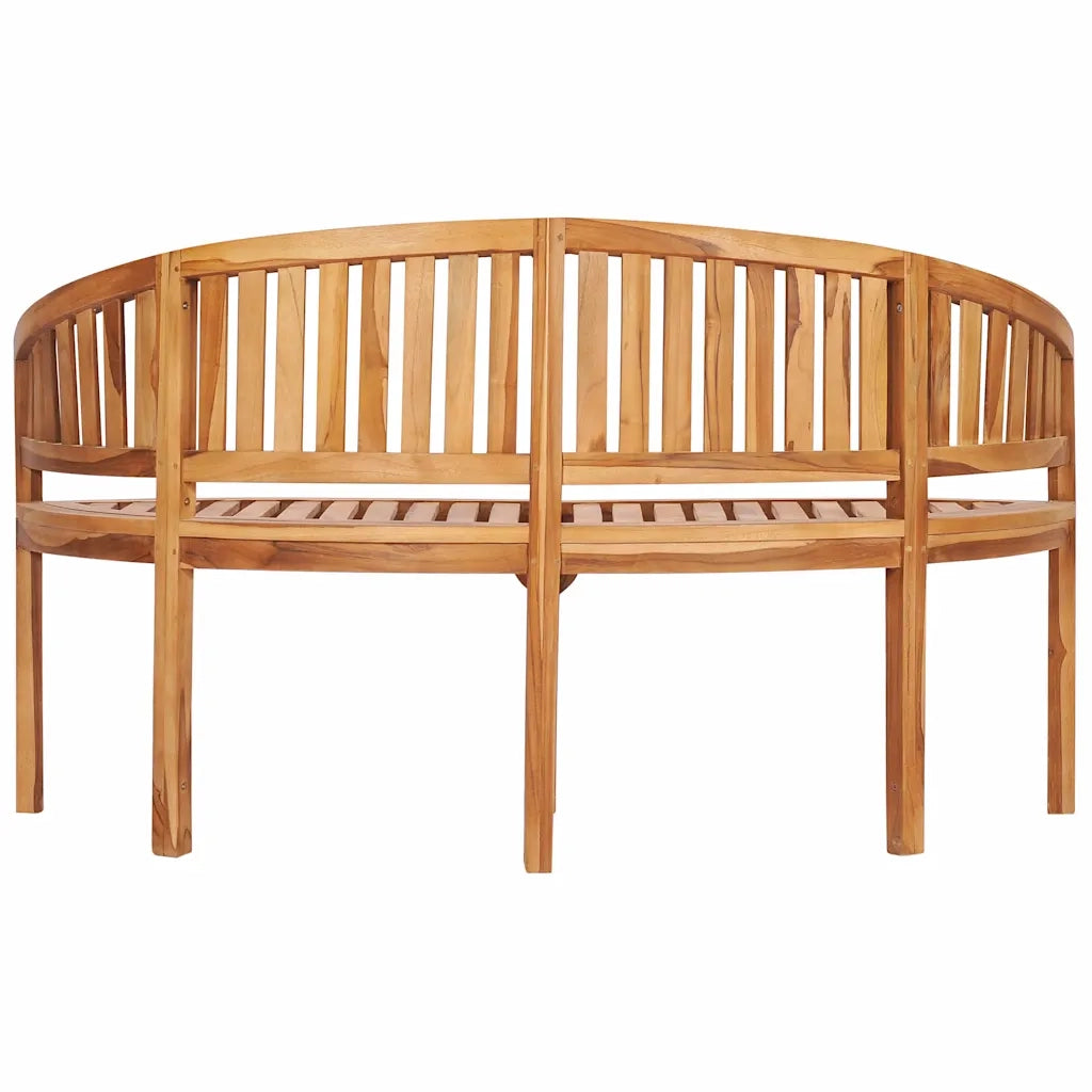 Panca da Giardino | Panchina a Banana 151 cm in Legno Massello di Teak