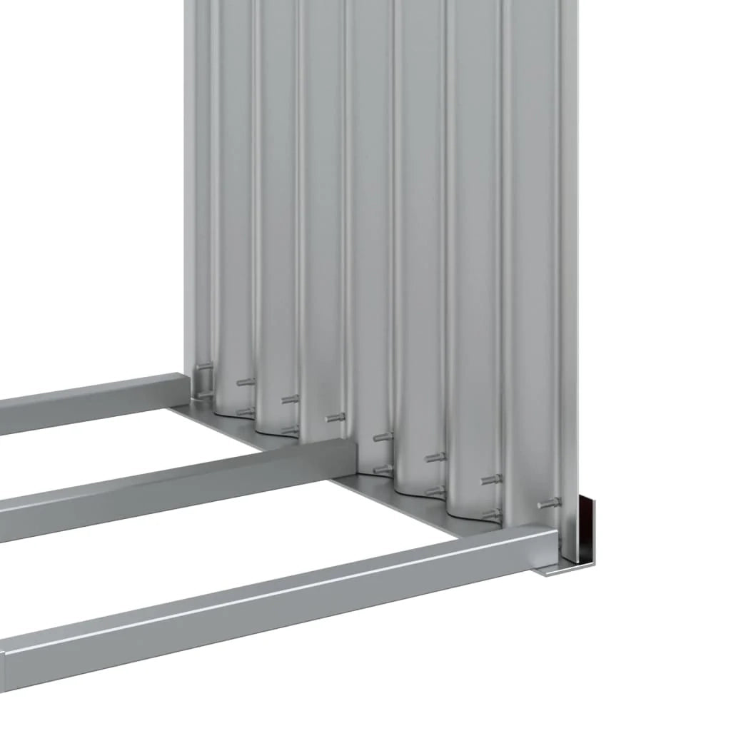 Portalegna 120 x 45 x 100 cm acciaio zincato marrone 02_0043755