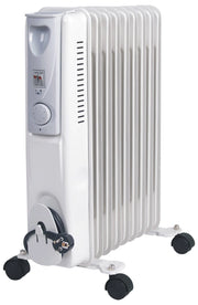 Stufa Termosifone ad Olio 2000W 9 Elementi Beker Bianca