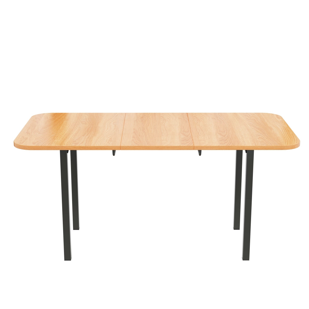 Tavolo allungabile con piano estensibile stile classico per sala da pranzo in MDF finitura quercia bianca americana