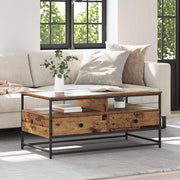 Tavolino da salotto con cassetto Legno vecchio 100 x 51 x 45 cm 882764