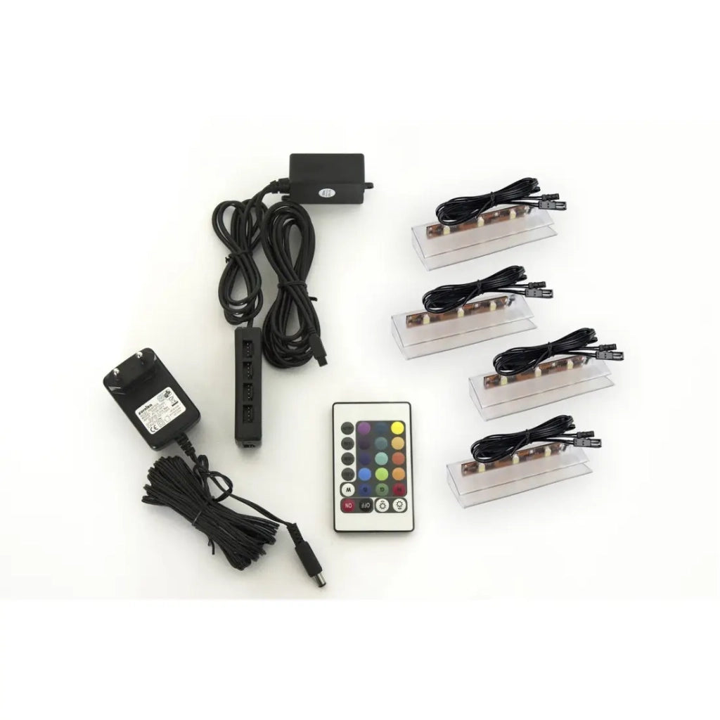 Illuminazione LED RGB 4 Clipex + 2 Square per la collezione CEPTO