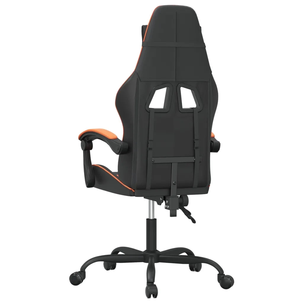Sedia da Gaming Nero e Arancione in Similpelle 3143848