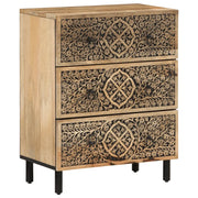 Credenza | Madia | Buffet da pranzo | Armadio da pranzo 60x33x75 cm in Legno Massello di Mango