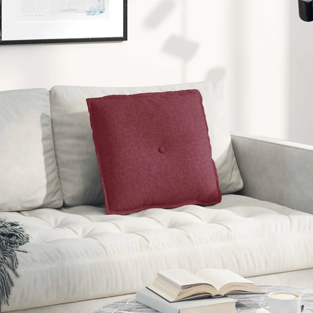 Cuscino per Schiena | Cuscino dorsale Rosso Vino 50 x 19 x 45 cm Tessuto