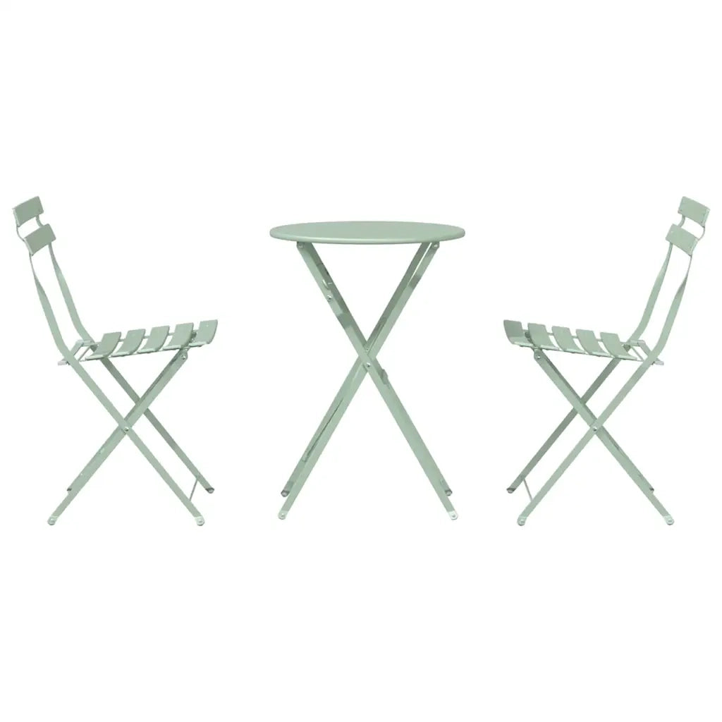 Set Bistro Pieghevole 3 pcs Spuma marina Acciaio 42002970