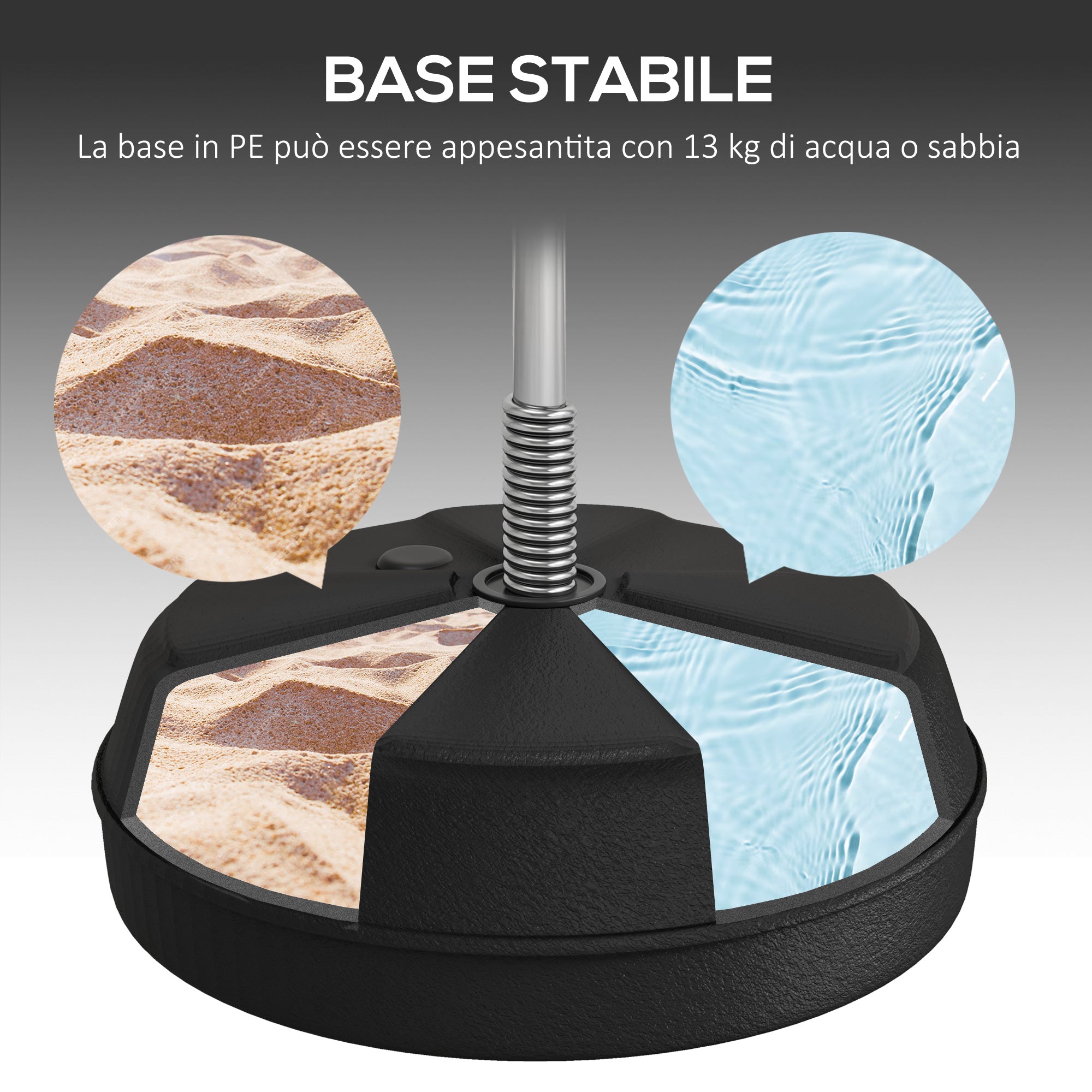 Punching Ball da Terra ad Altezza Regolabile 126-144 cm con Guantoni e Base Riempibile Rosso e Bianco