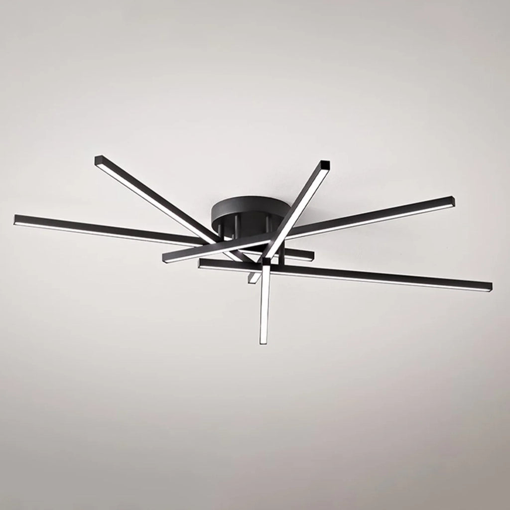 Plafoniera Moderna Syncro Alluminio Nero Led 70W Dimmerabile Ip20
