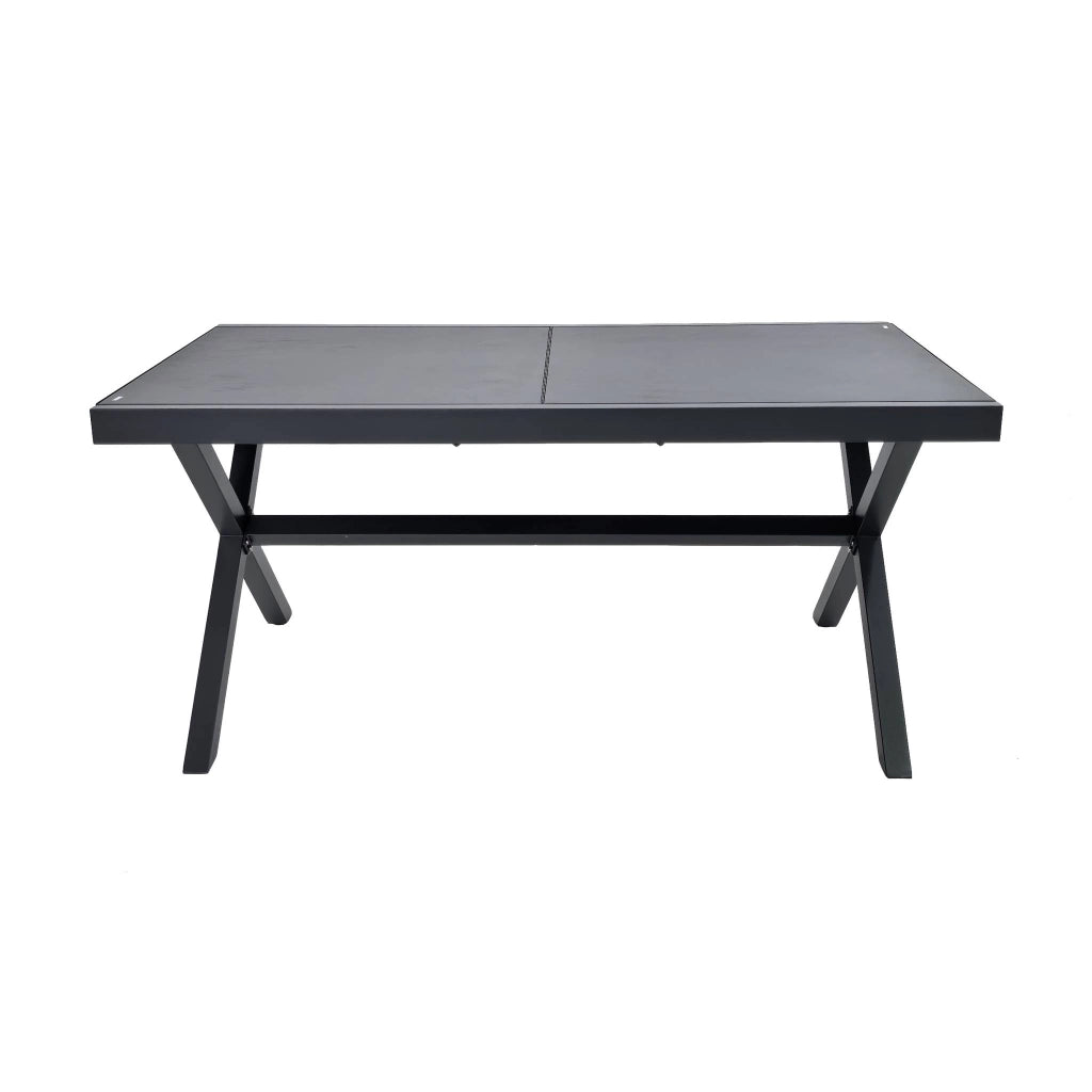 Tavolo da giardino allungabile in alluminio, 240cm, antracite