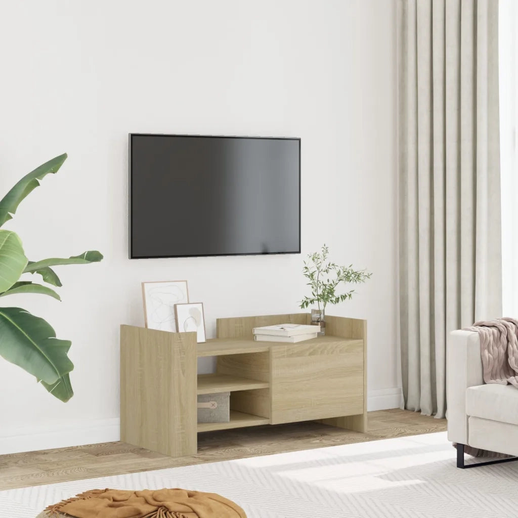 Mobile Porta TV-Mobile per TV-Credenza TV Rovere Sonoma 80x35x40 cm in Legno Multistrato
