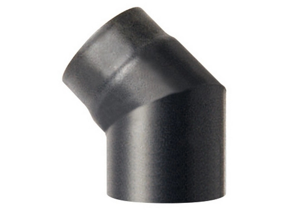 1pz gomito 45¦ pesante per stufa col.nero opaco ï cm. 15 cod:ferx.vit45465