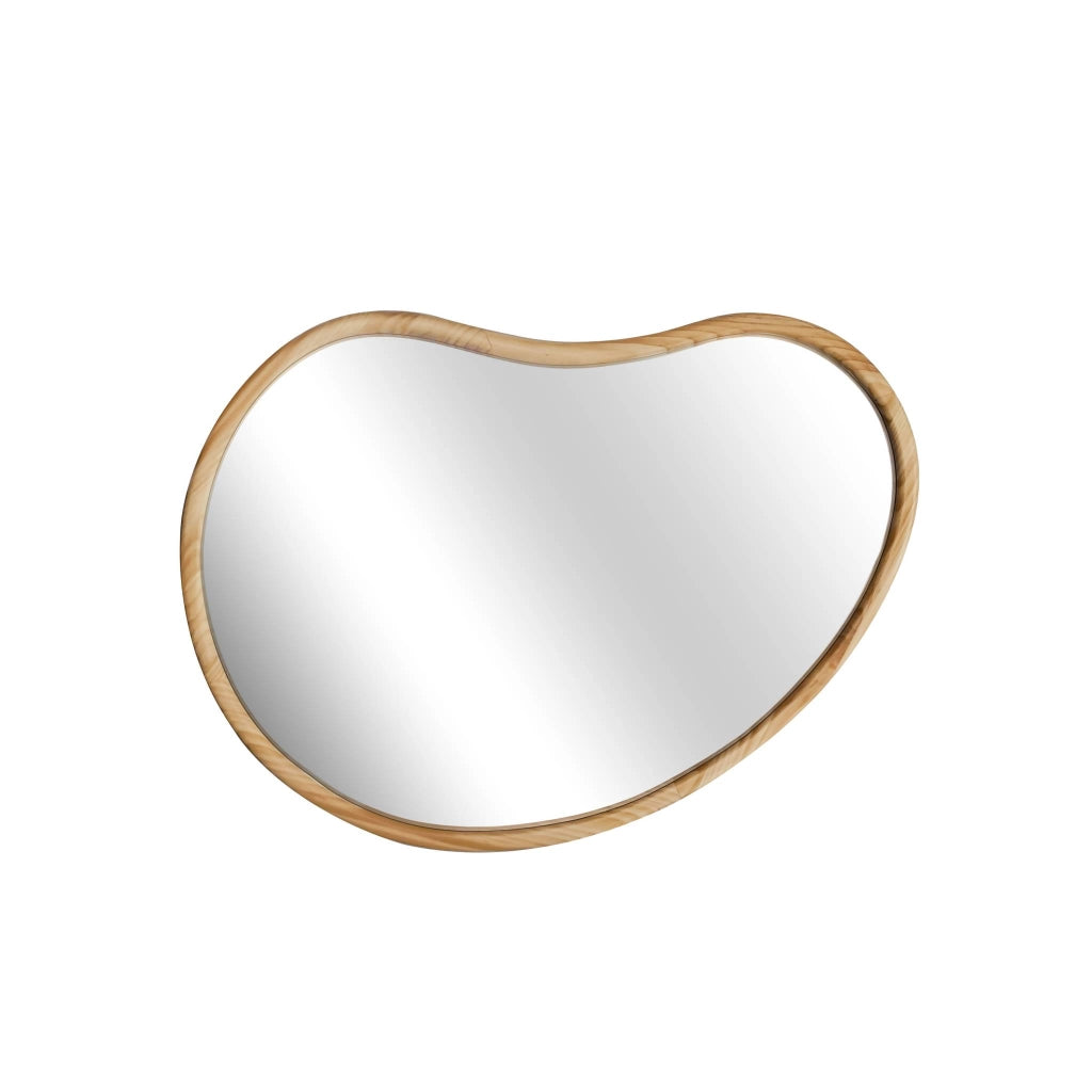 Specchio in legno di abete, 95cm, marrone naturale