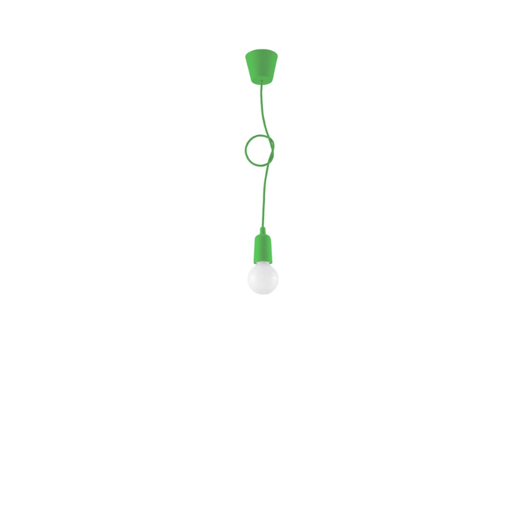 Lampada a sospensione Pure Lume Matero 1 verde E27 1 luce