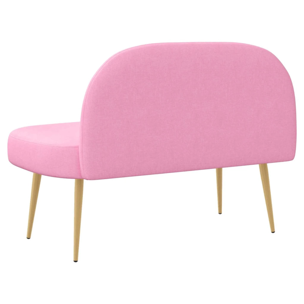 Panchina imbottita con schienale Rosa 110 x 60 x 76 cm CFW6060697