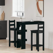Tavolo Bar da Parete Rovere Nero 102 x 45 x 103,5 cm 862748