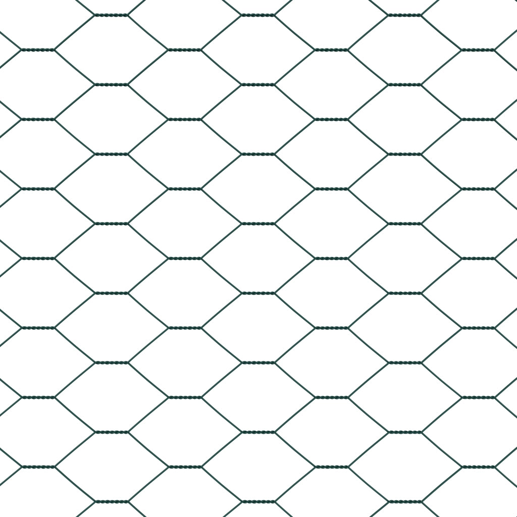 Set di Recinzione Set di 2 Verde Acciaio 25 x 1.2 m Durevole