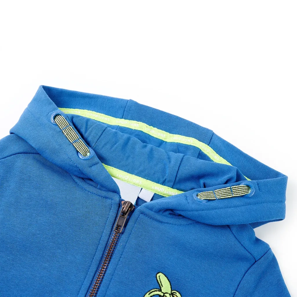 Felpa con Cappuccio e Cerniera per Bambini Blu 92 11694
