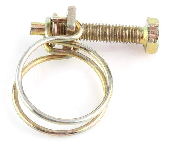 Slangklemme 10 pezzi - Klemme adattabile a doppia vite - Acciaio inossidabile - Zinco rivestito - Piastra liscia per tubi - Dimensioni 13-16 mm a 94-100 mm - Slangklemme