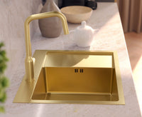 Lavello In Acciaio Russel 116 Gold