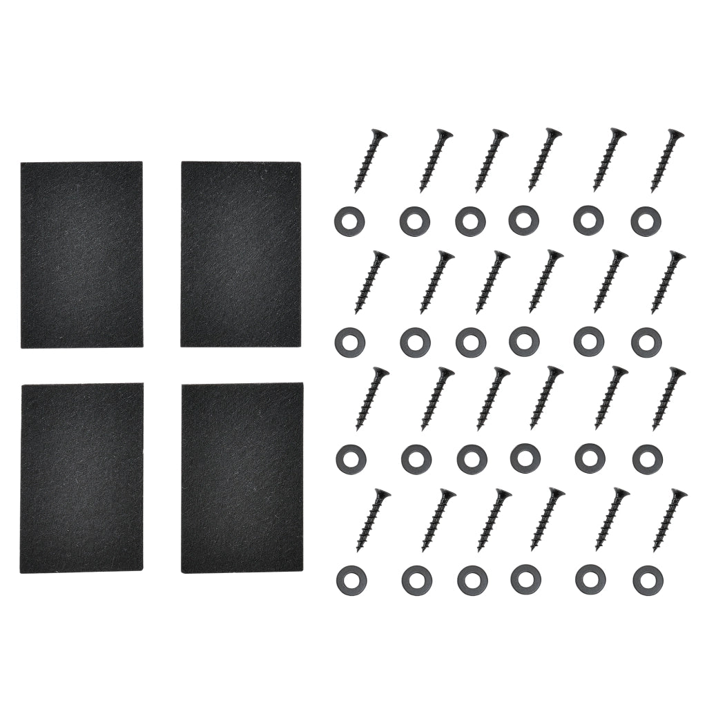 Set di 2 Gambe Rettangolari 'Makers' in Acciaio per Mobili Fai da Te (LxA) 100 x 72 cm - Nero [en.casa]