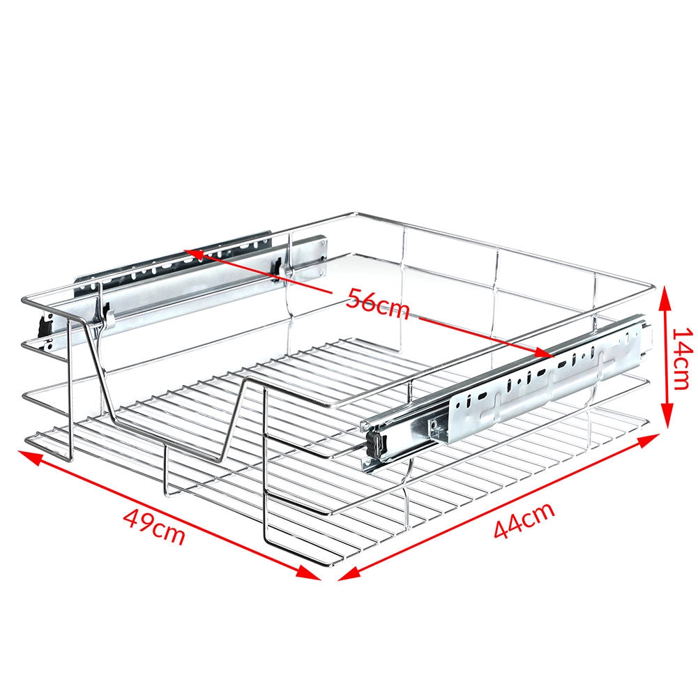 Cassetto Telescopico Cucina 60cm Cestello Acciaio Estraibile Organizer Salvaspazio