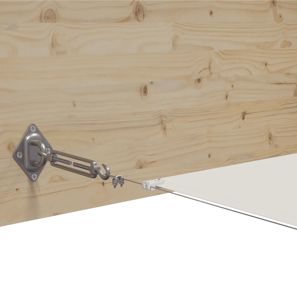 Paravento Verticale Bianco 140x600 cm Tessuto Oxford CFW5290195