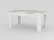Tavolo sala da pranzo design allungabile 90x160-210 legno olmo Jesi Pearl