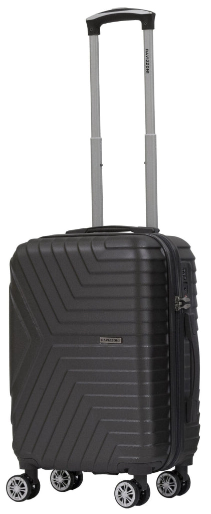 Trolley Valigia Bagaglio a Mano Rigida in ABS 4 Ruote TSA Ravizzoni Calipso Grigia