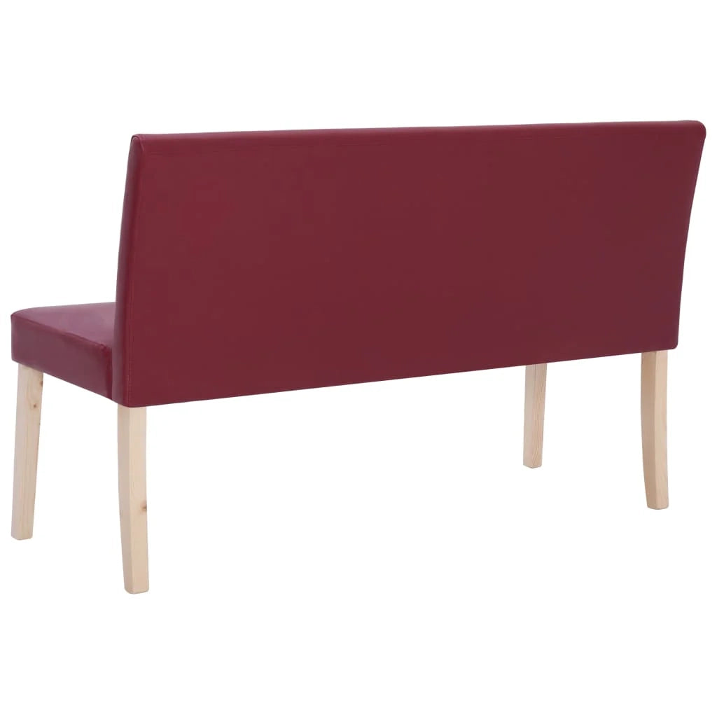 Panca/panca 139,5 cm materiale sintetico rosso bordeaux 02_0010807