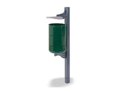 Cestino Empire 570 Giochipark acciaio zincato verniciato Ø30x52h urbano 35lt - RAL 6005 - Filo pavimento