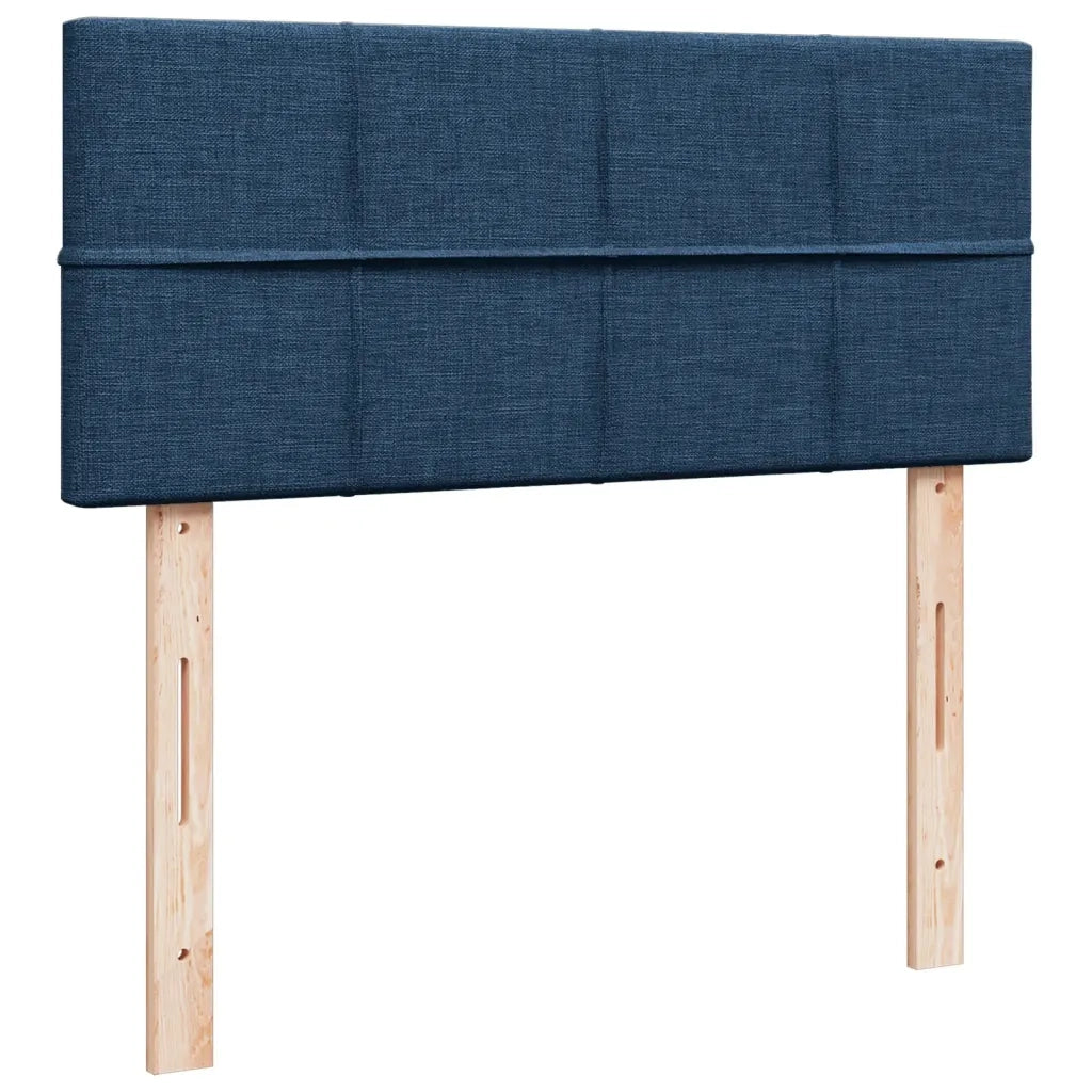 Giroletto a Molle con Materasso Blu 120x200 cm in Tessuto