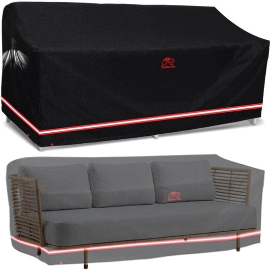 Copertura per Bancarellina da Giardino Impermeabile 213 x 94 x 89 cm - Copertura Protettiva Duratura per Sofa da Terrazza e Mobili da Giardino